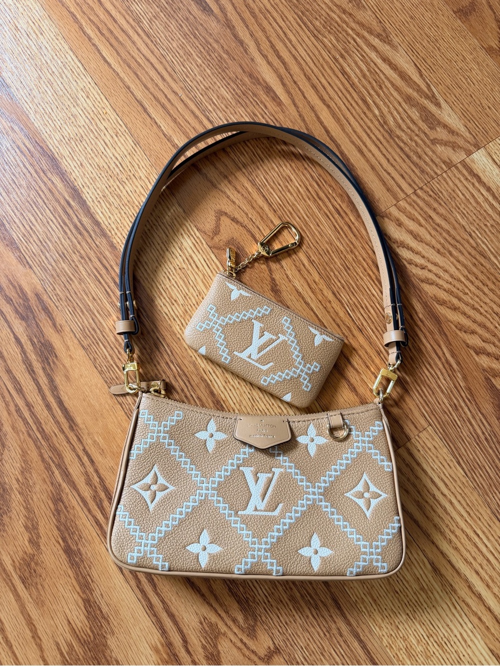 Louis Vuitton Easy Pouch On Strap & Key Pouch Bundle